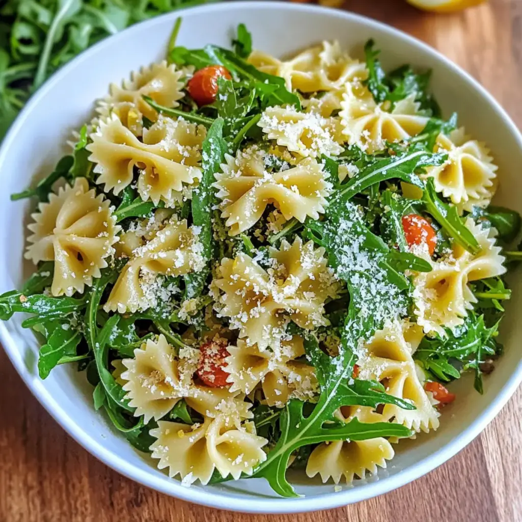 Lemon Arugula Pasta Salad