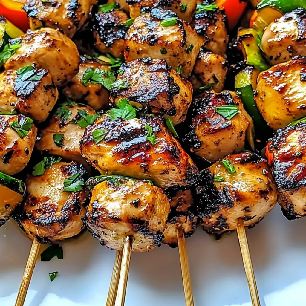 Peruvian Grilled Chicken Skewers