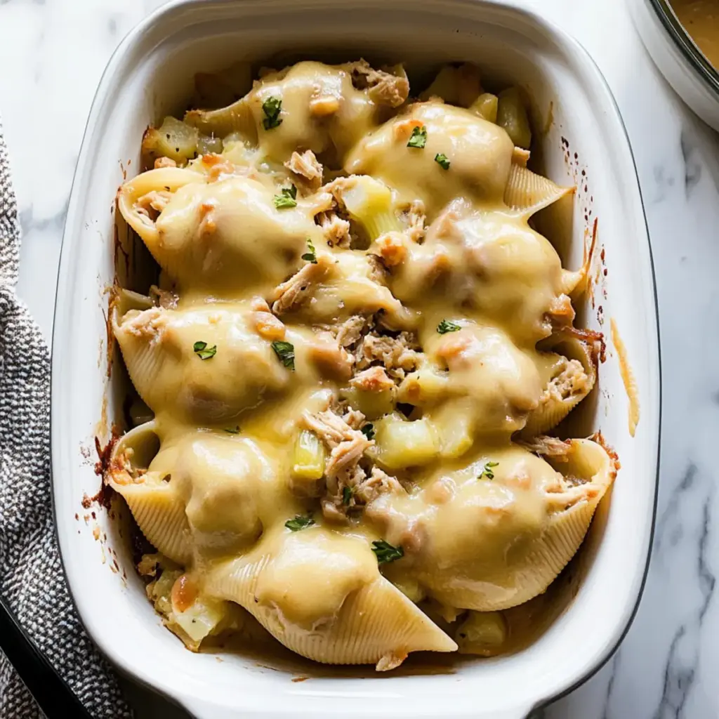 Leftover Thanksgiving Turkey Stuffed Shells