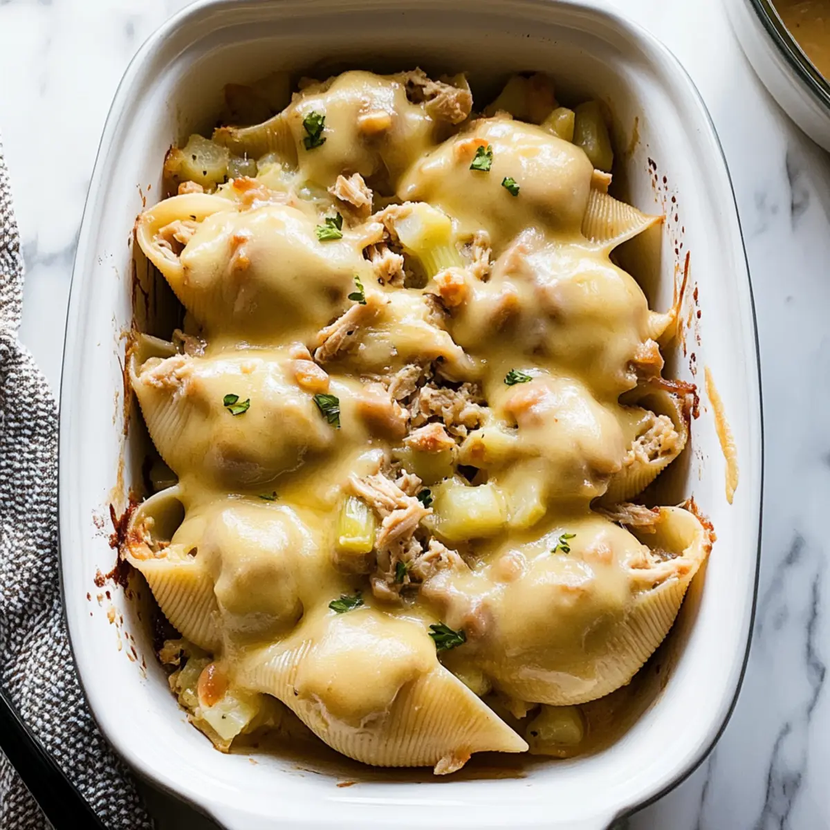 Leftover Thanksgiving Turkey Stuffed Shells