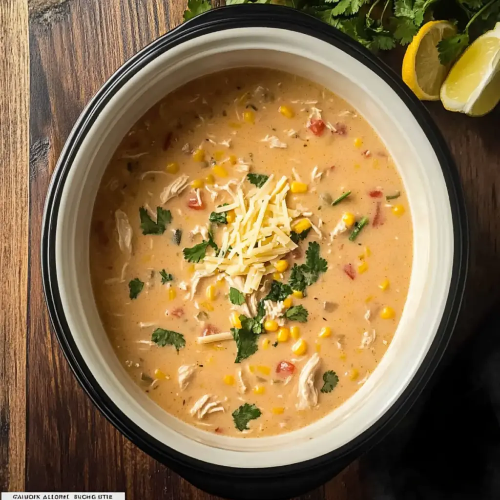 Slow Cooker Mexican Chicken Corn Chowder