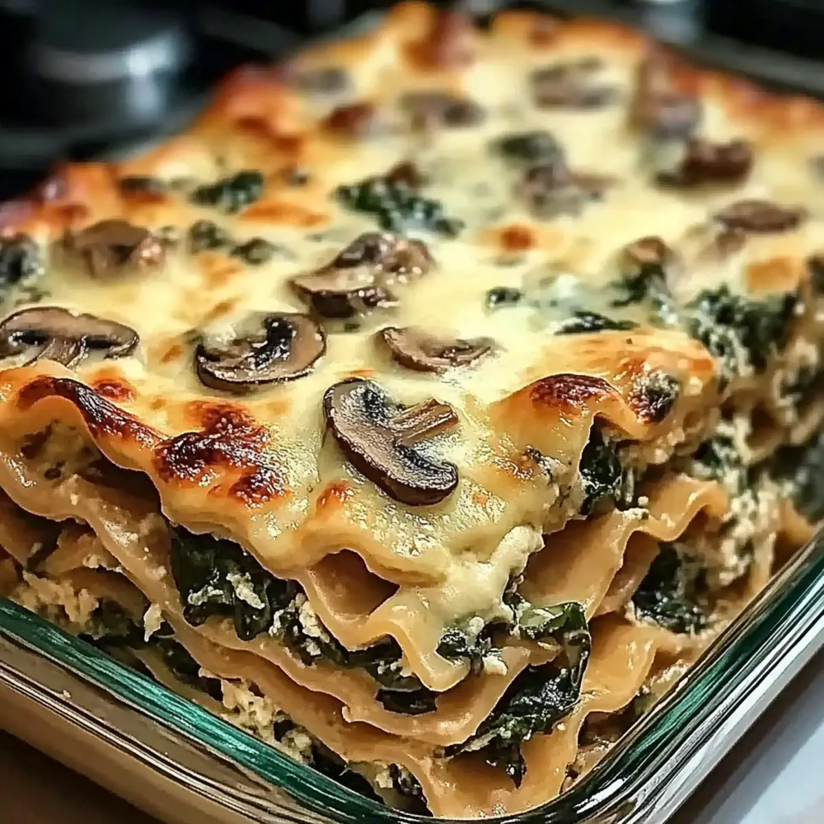 Mushroom and Spinach Lasagna