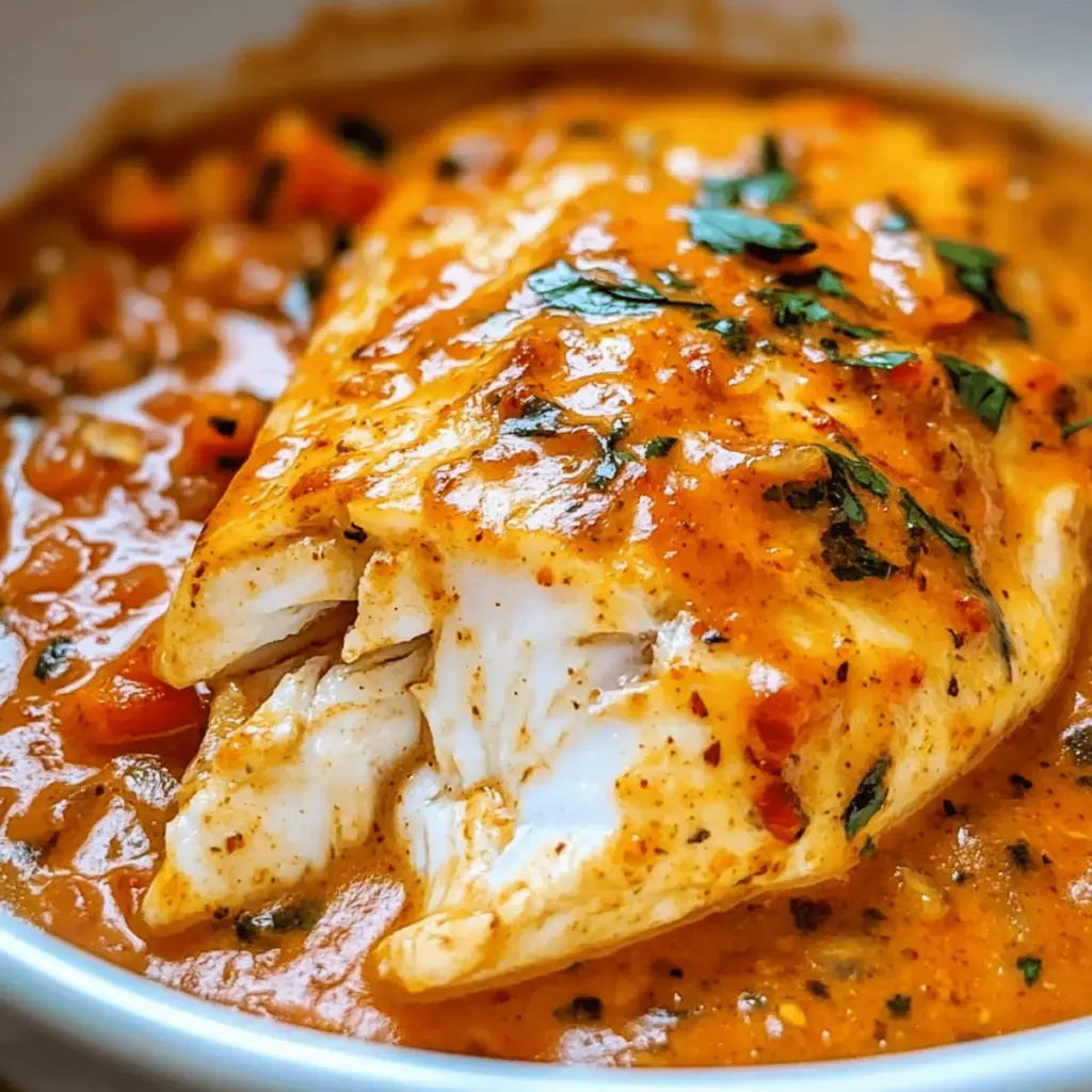 Savor Tilapia in Roasted Pepper Sauce