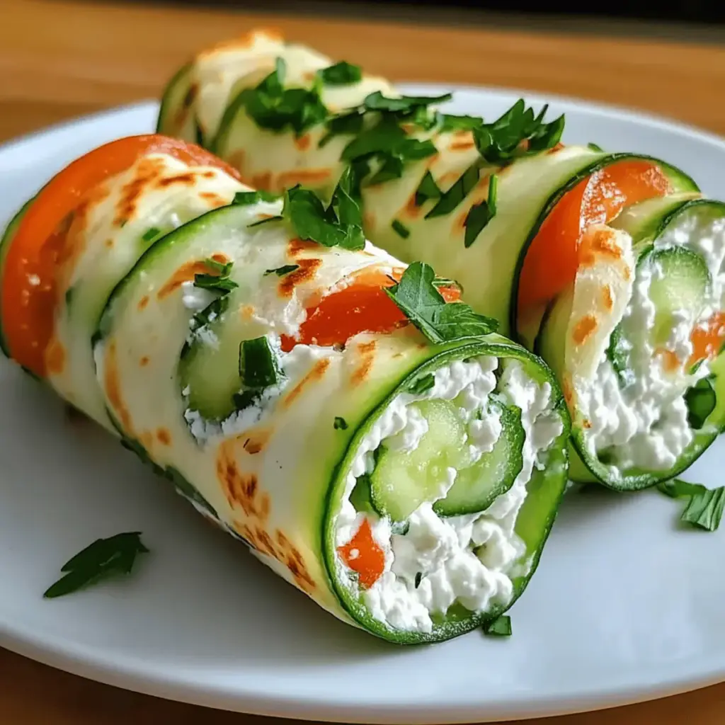 Cucumber Cottage Cheese Wraps