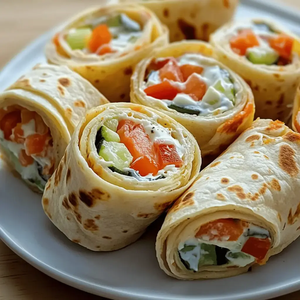 Fresh Vegetable Tortilla Roll Ups