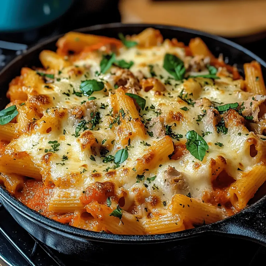 Tomato Tuna Pasta Bake