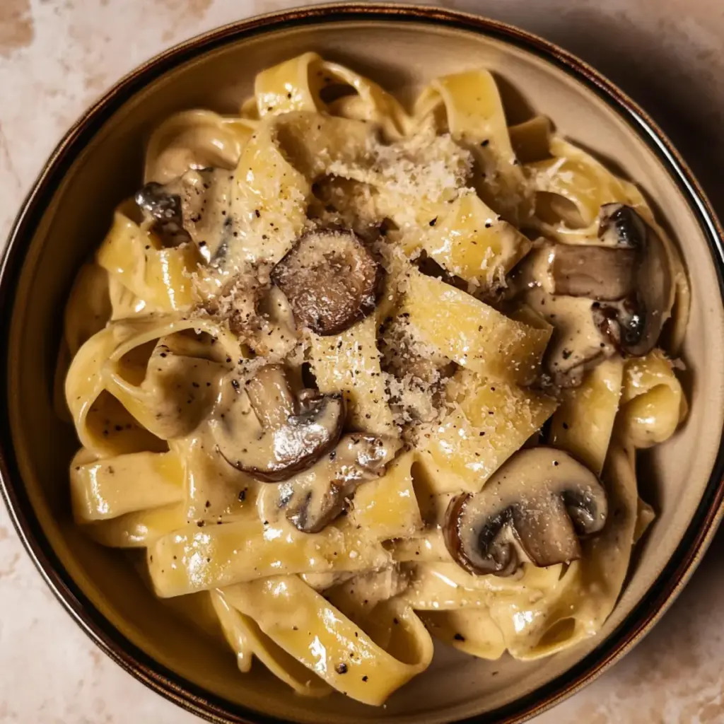 Gorgonzola Truffle Cream Sauce with Mushrooms
