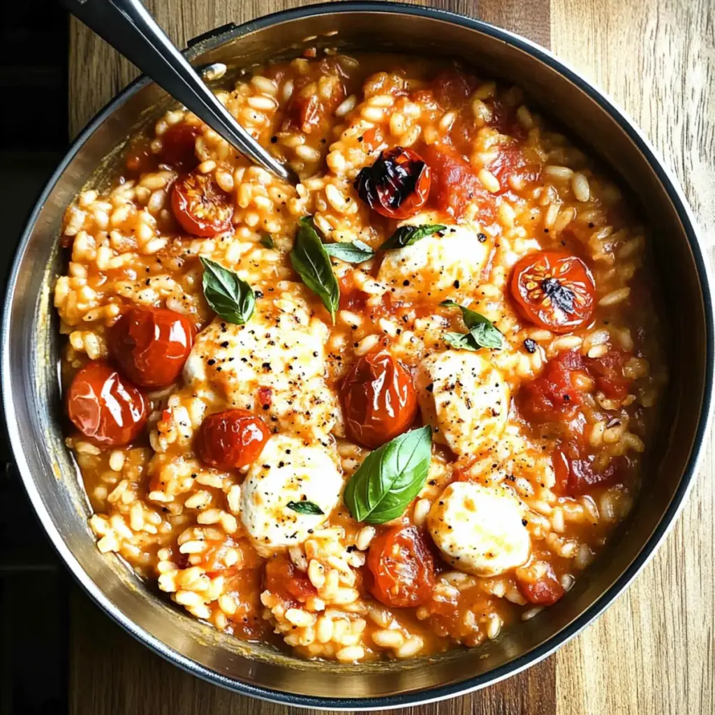 Tomato Mozzarella Risotto
