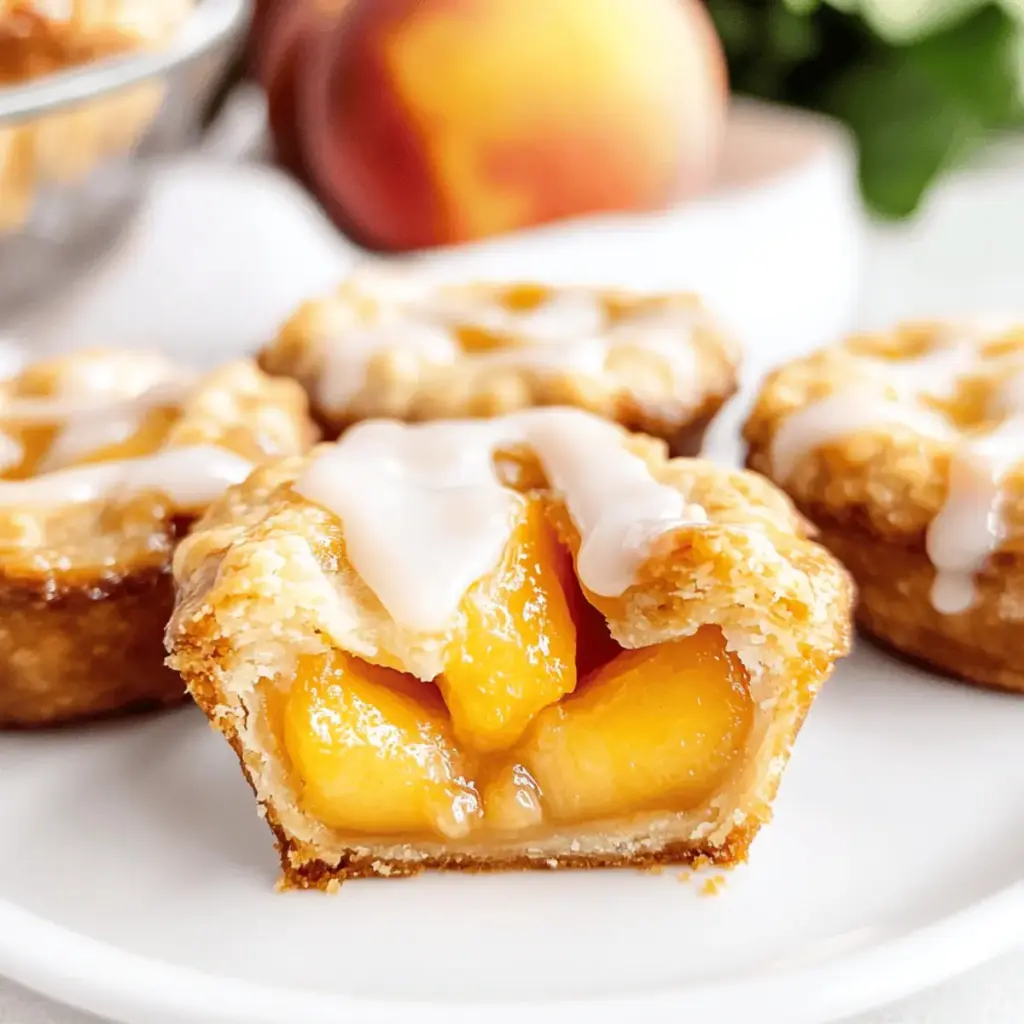 Two Ingredient Mini Peach Pies