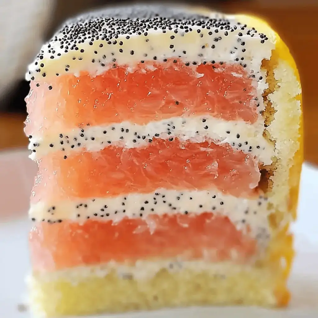 Grapefruit Poppy Seed Cake
