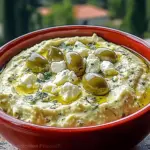 Green Olive and Feta Cheese Dip