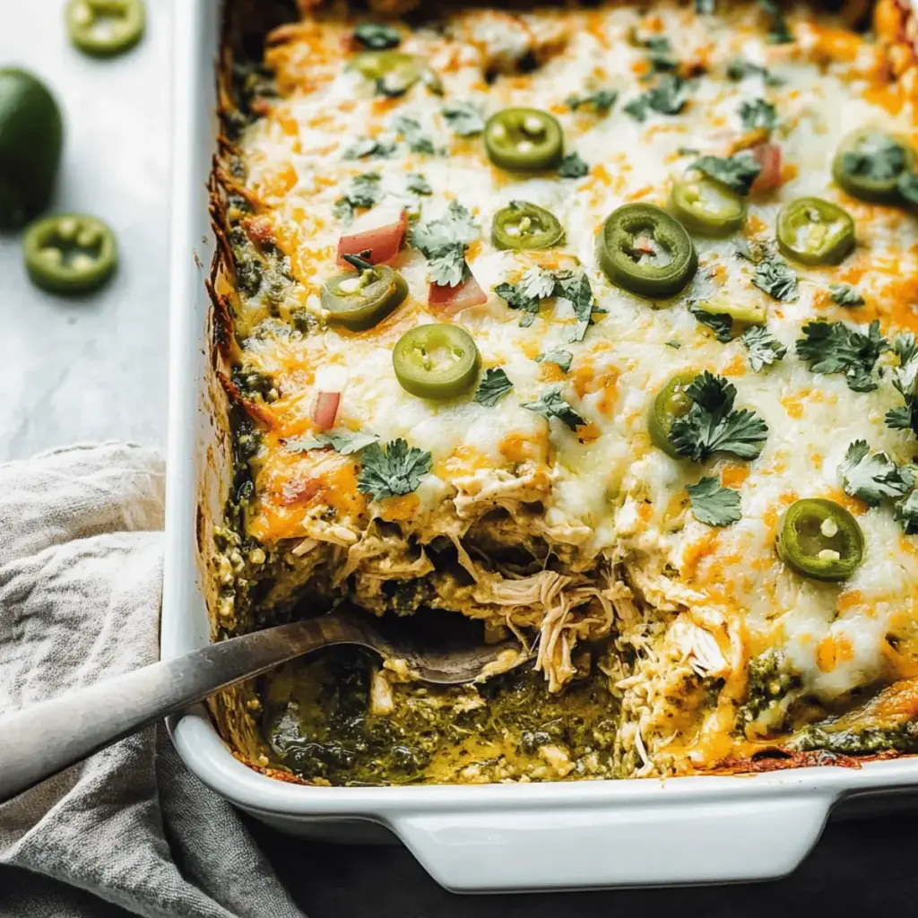 Salsa Verde Chicken Casserole