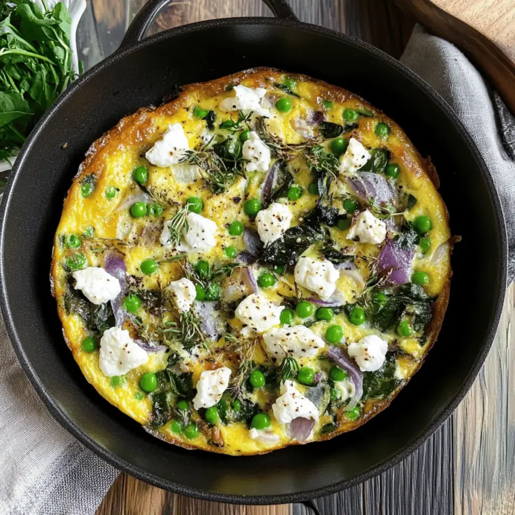 Garden Frittata with Goat Cheese & Potatoes