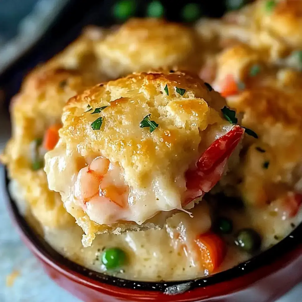 Cheddar Bay Biscuit Seafood Pot Pie
