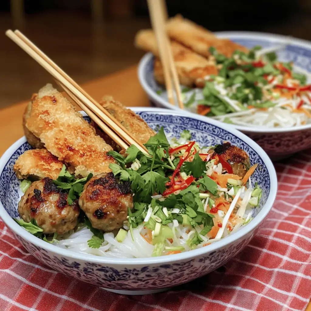 Bun Cha Vietnamese Noodle Bowl