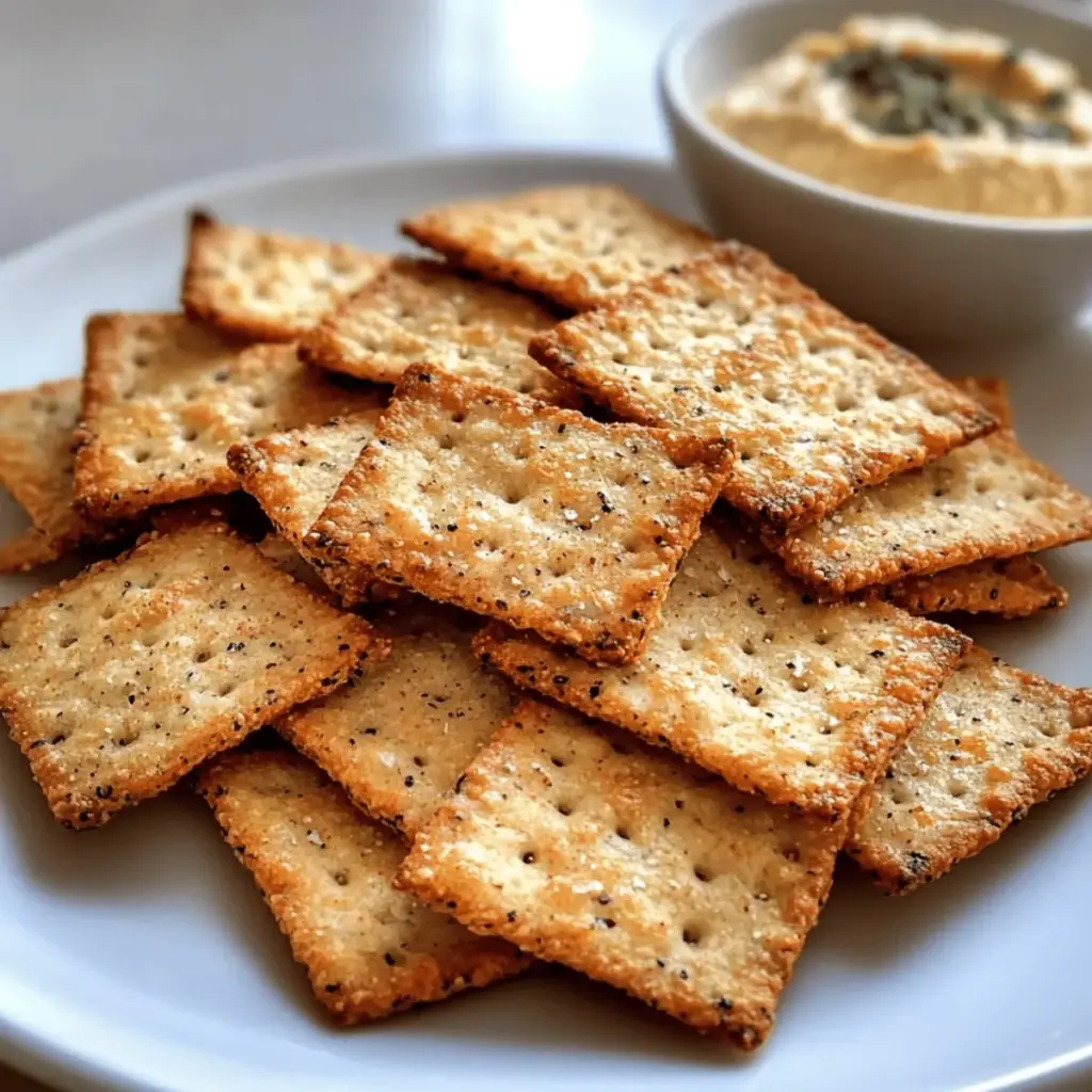 Crispy 5-Ingredient Almond Flour Crackers