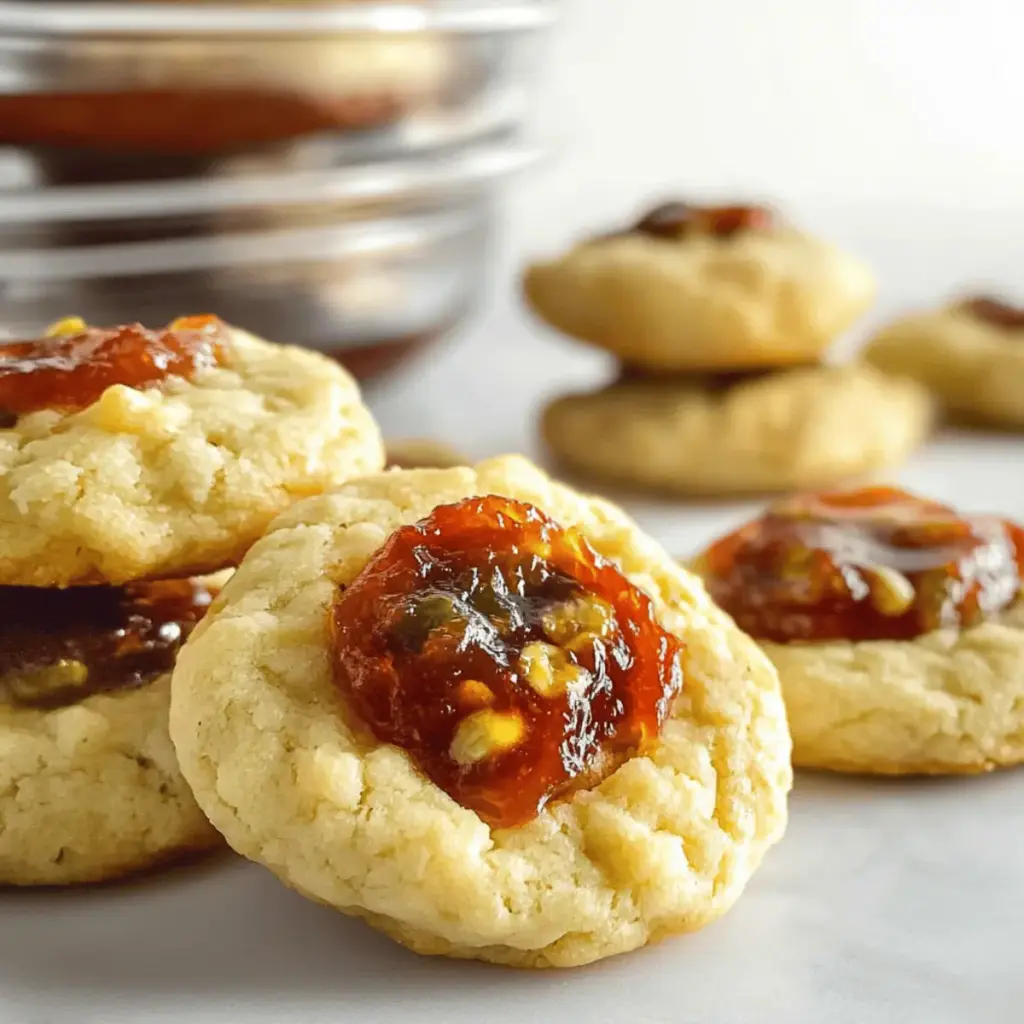 Cheesy Savory Thumbprint Cookies