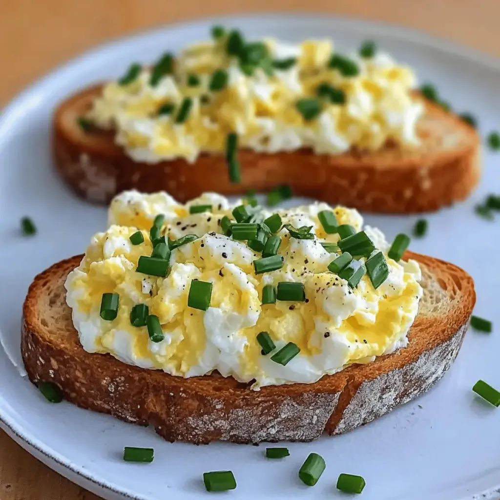 6-Ingredient Egg and Ricotta Toast