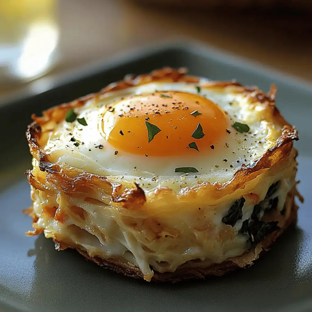 Baked Eggs Napoleon