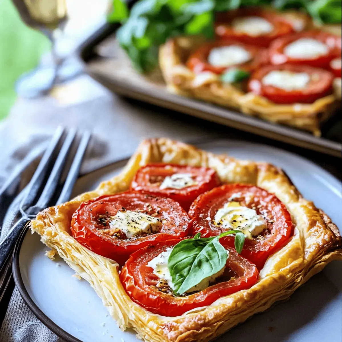 Puff Pastry Tomato Tart