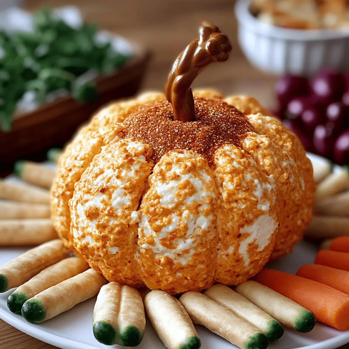Pumpkin-Shaped Cheese Ball