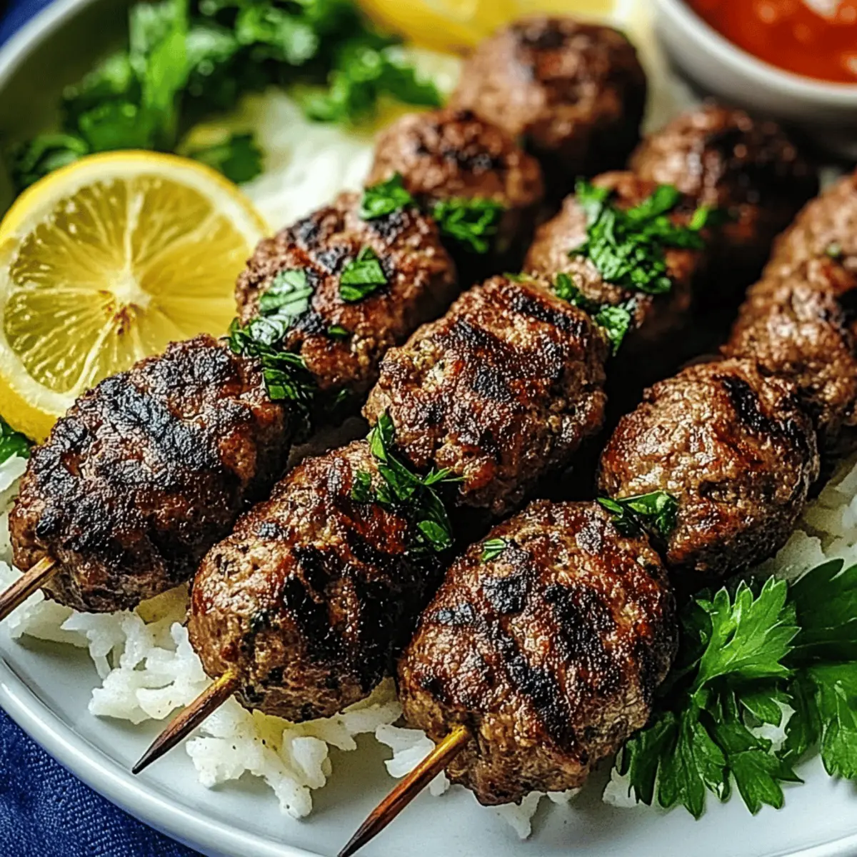 Egyptian Kofta Kebab
