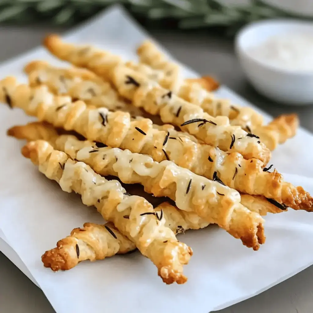 Rosemary Parmesan Cheese Straws