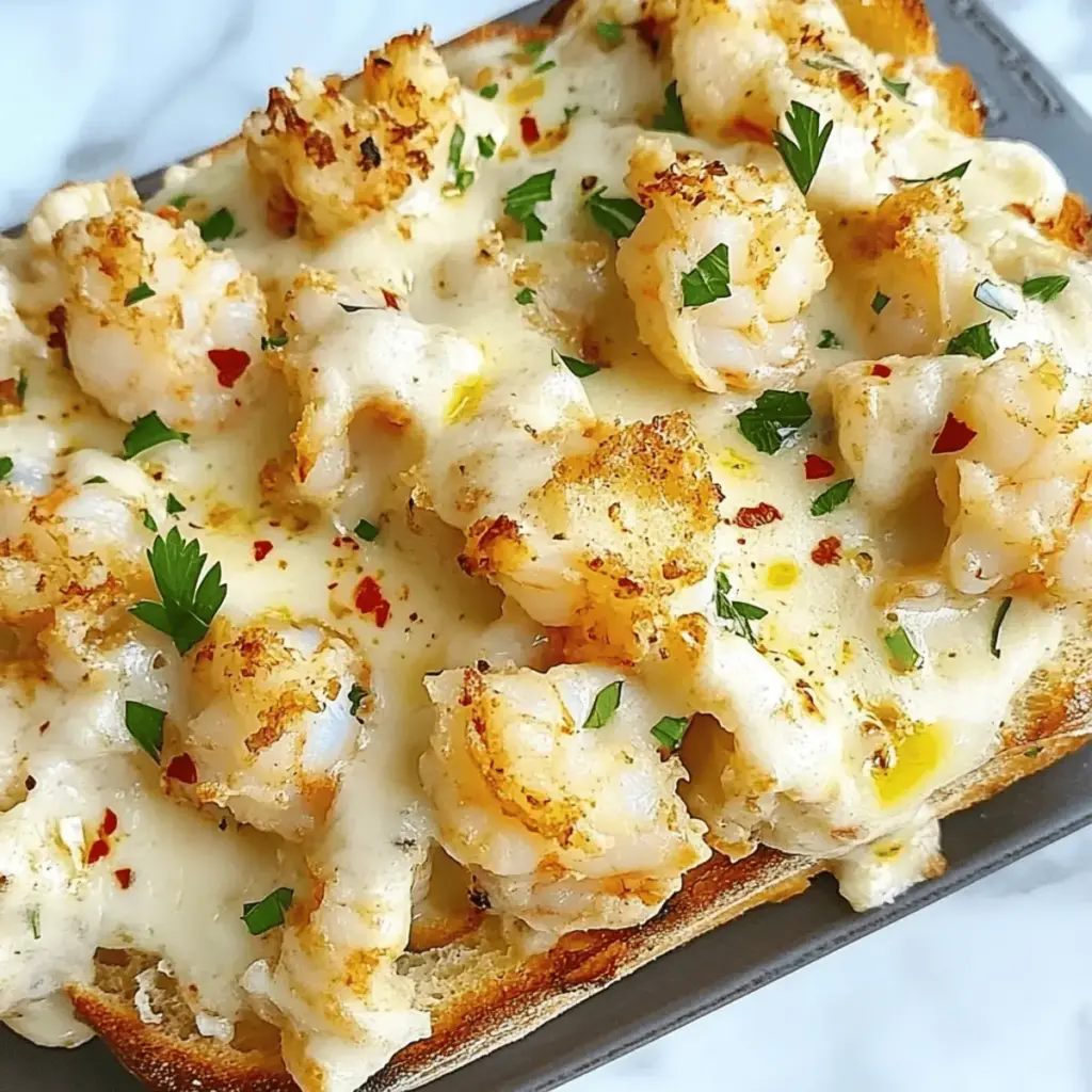 Shrimp & Jumbo Lump Crab Garlic Bread