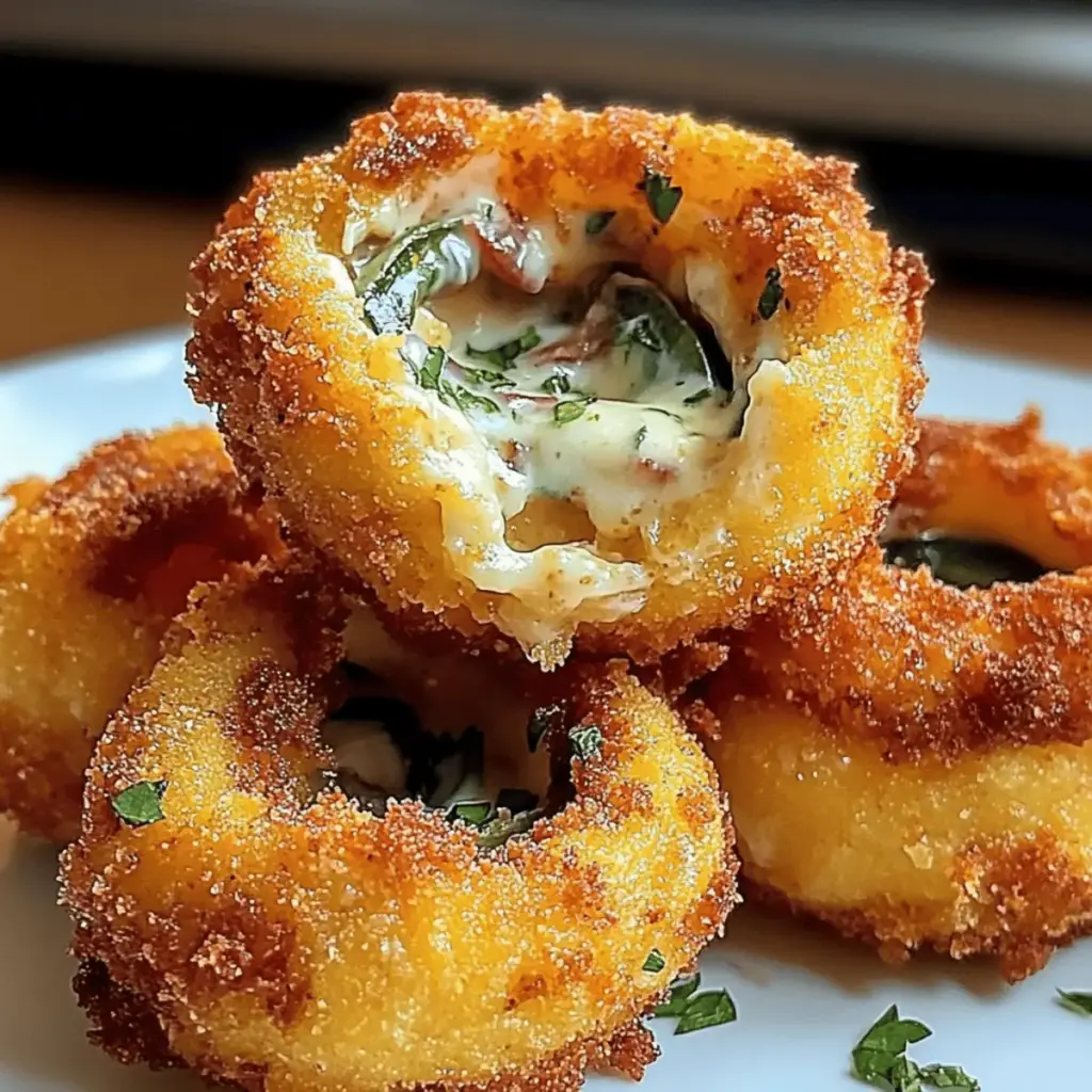Jalapeño Popper Stuffed Onion Rings