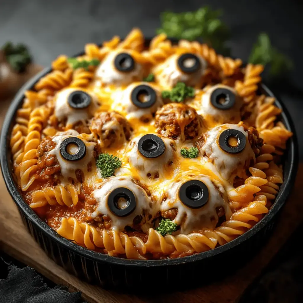 Eyeball Pasta Bake