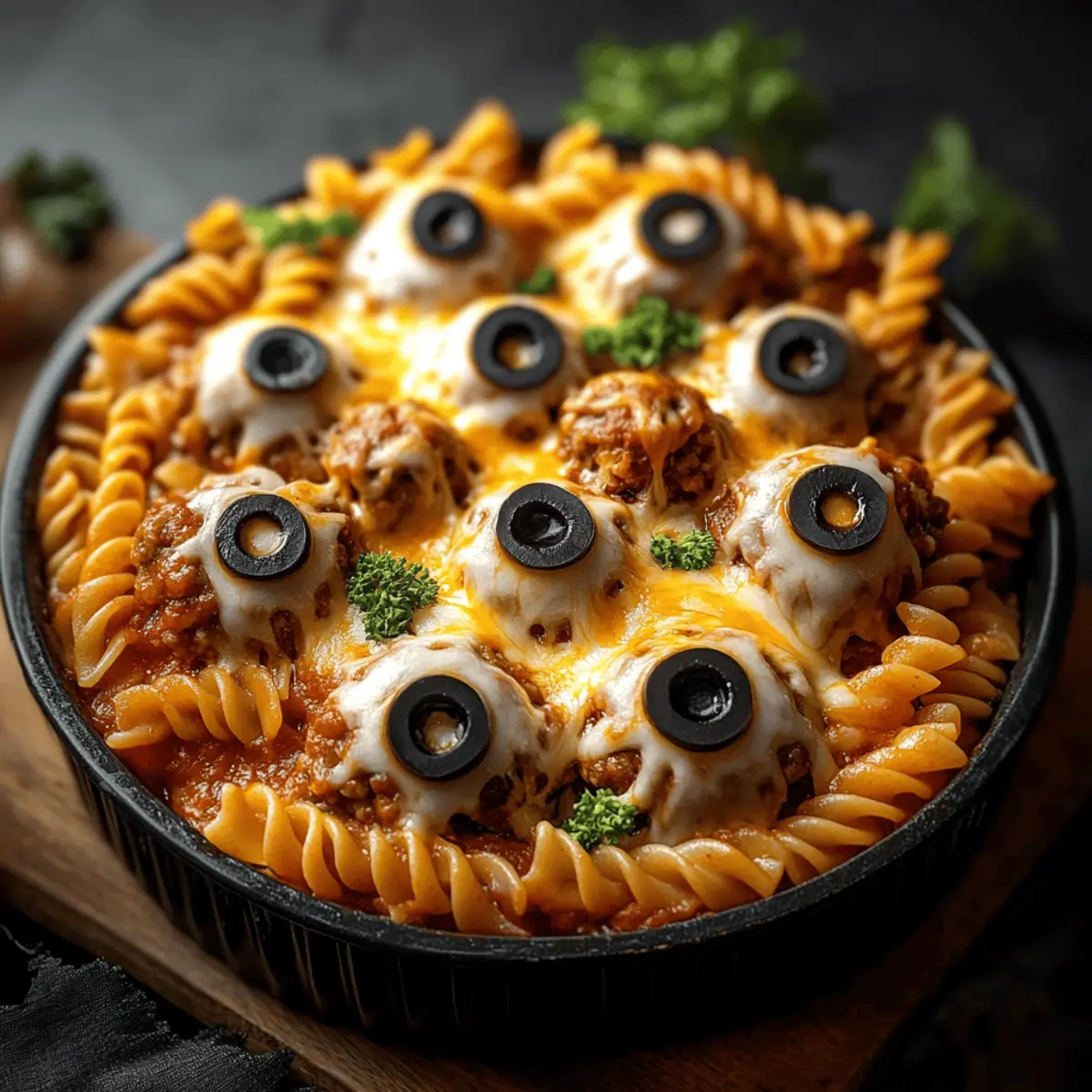 Eyeball Pasta Bake