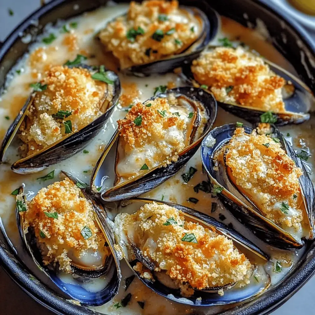 Stuffed Baked Mussels