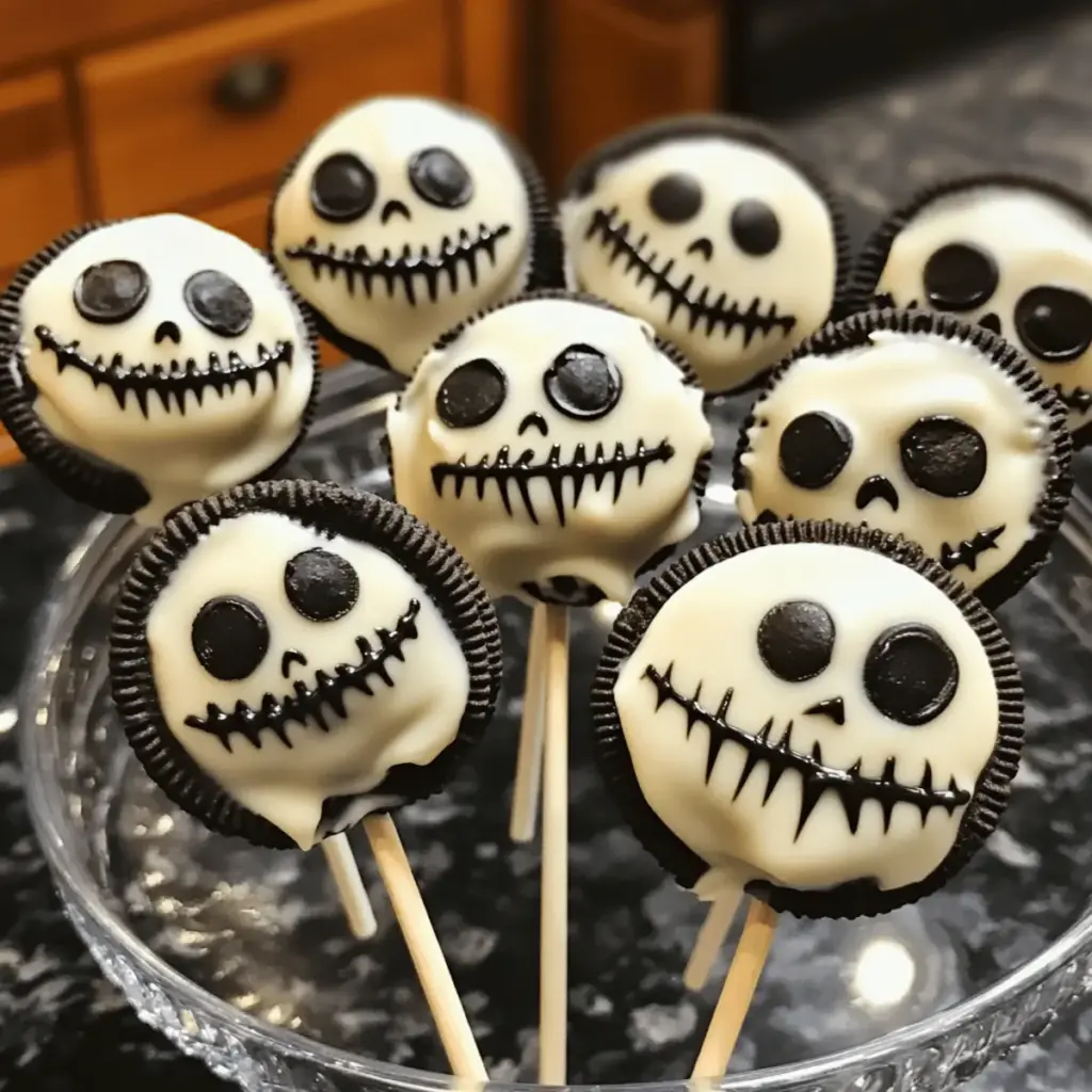 Jack Skellington Oreo Pops