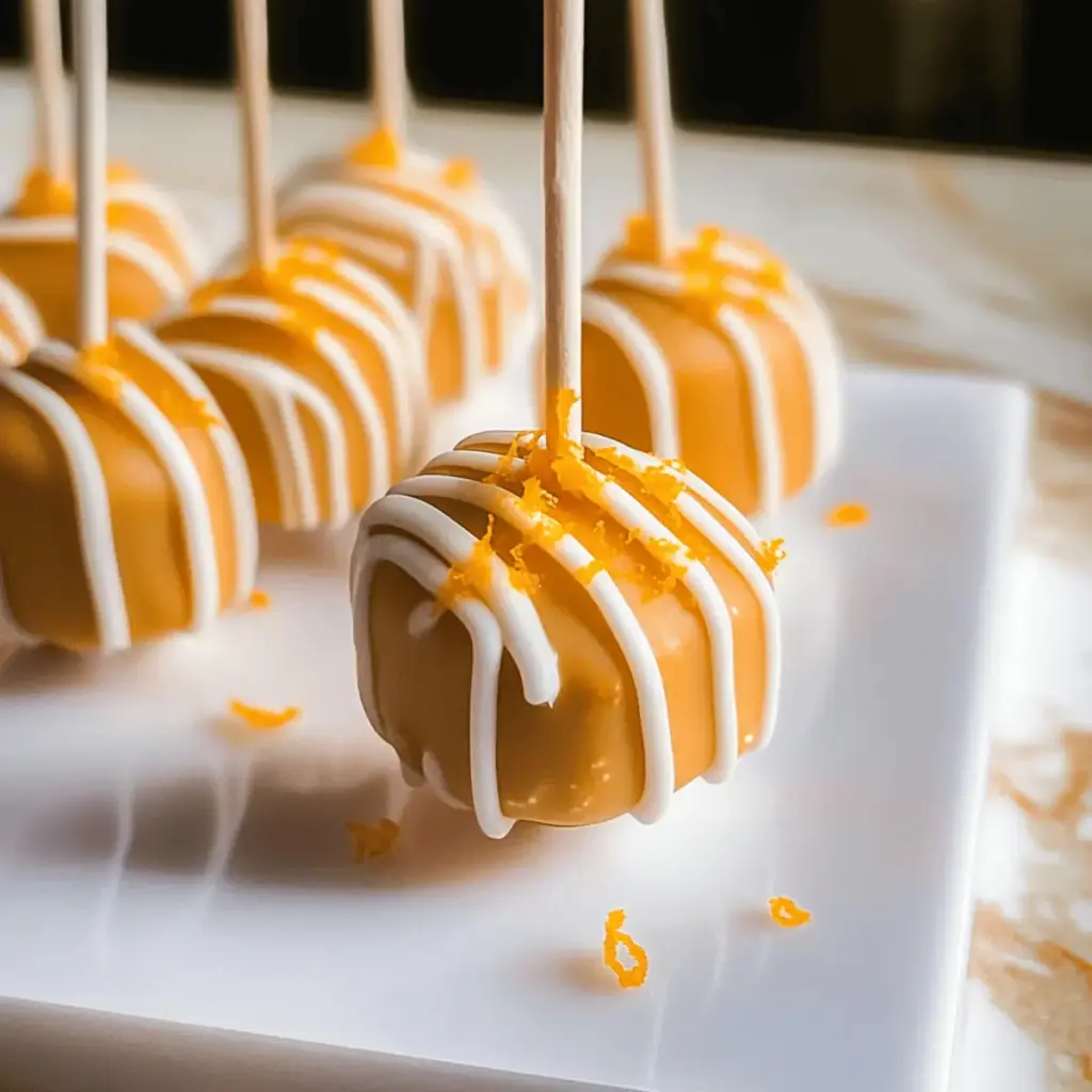 Orange Cream Cake Pop
