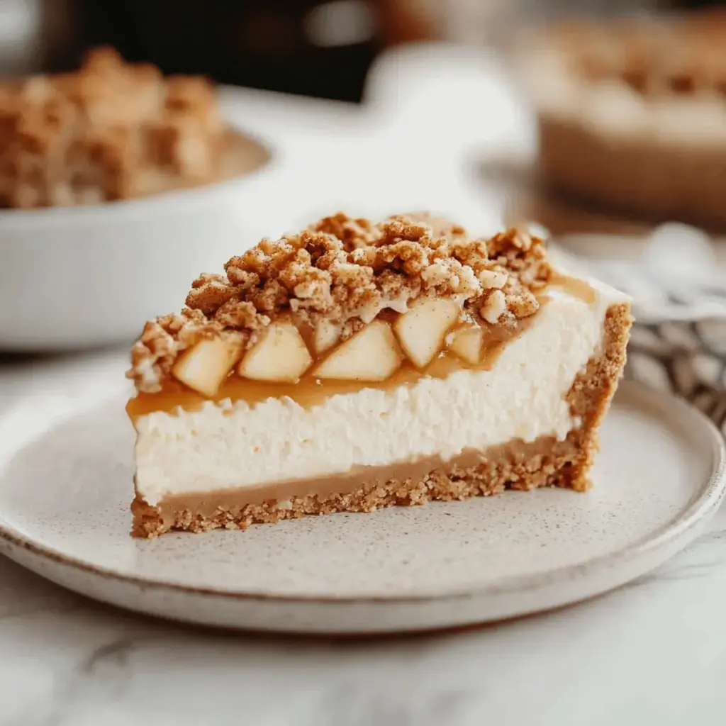 Apple Crisp Cheesecake