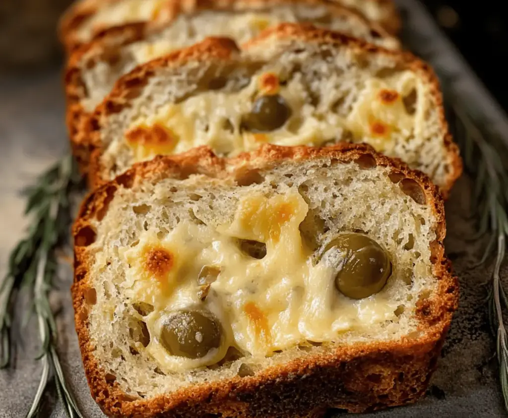 Cheese & Olive Quick Bread