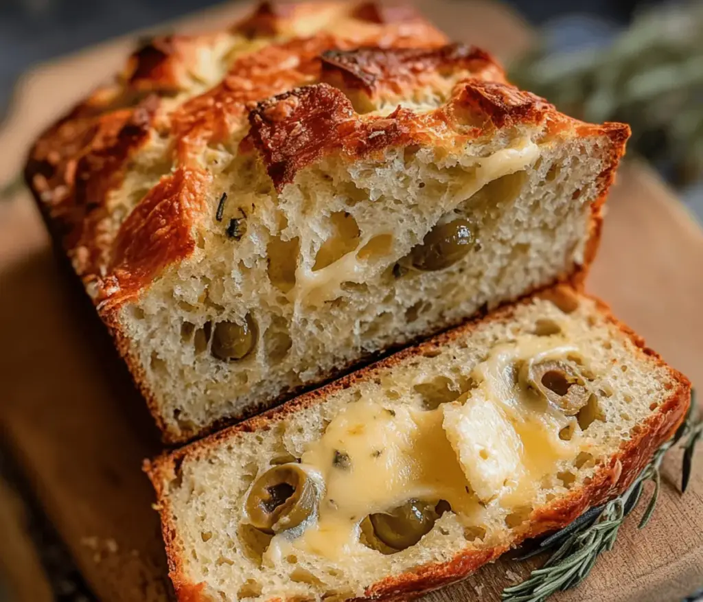 Cheese & Olive Quick Bread