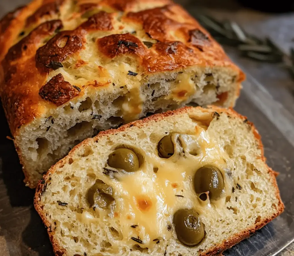 Cheese & Olive Quick Bread