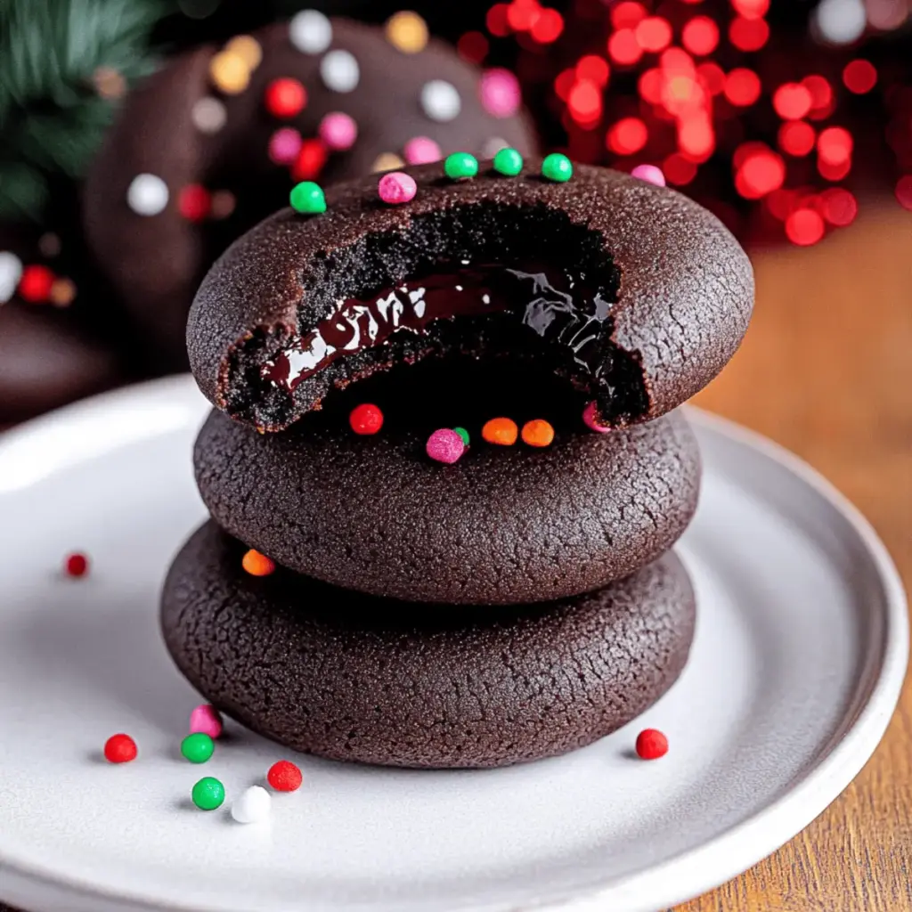 Chocolate Thumbprint Cookies