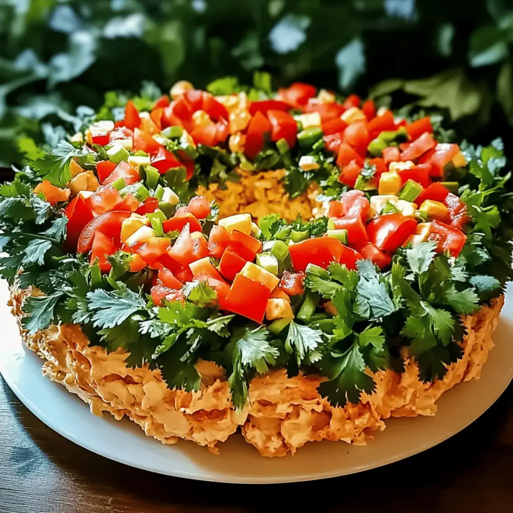 Christmas Taco Cheese Ball Wreath