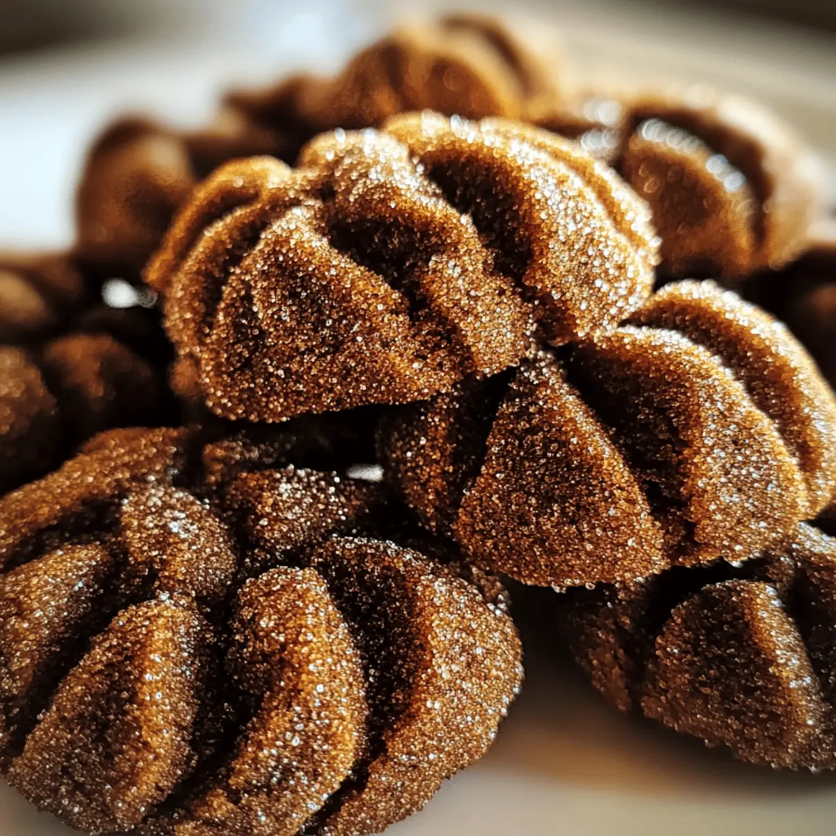 Churro Crinkle Cookies