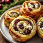 Cranberry Cream Cheese Pinwheels
