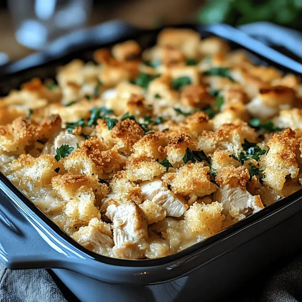 Dolly’s Chicken and Stuffing Casserole