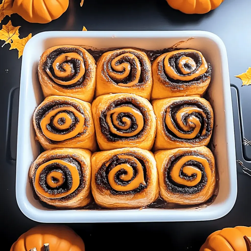 Halloween Cinnamon Rolls