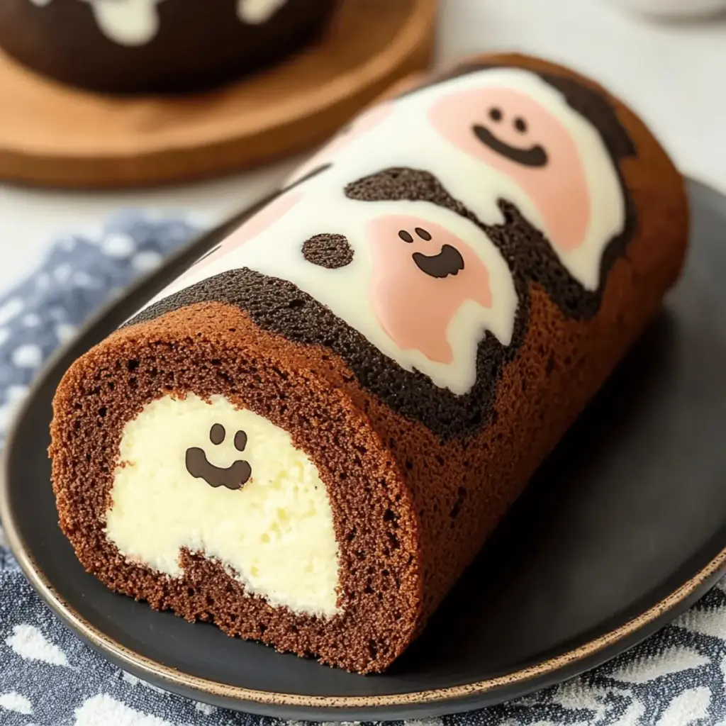 Halloween Swiss Roll Cake