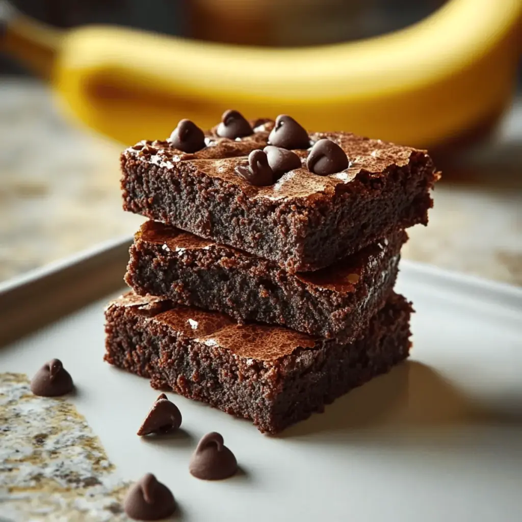 Healthy Banana Brownies