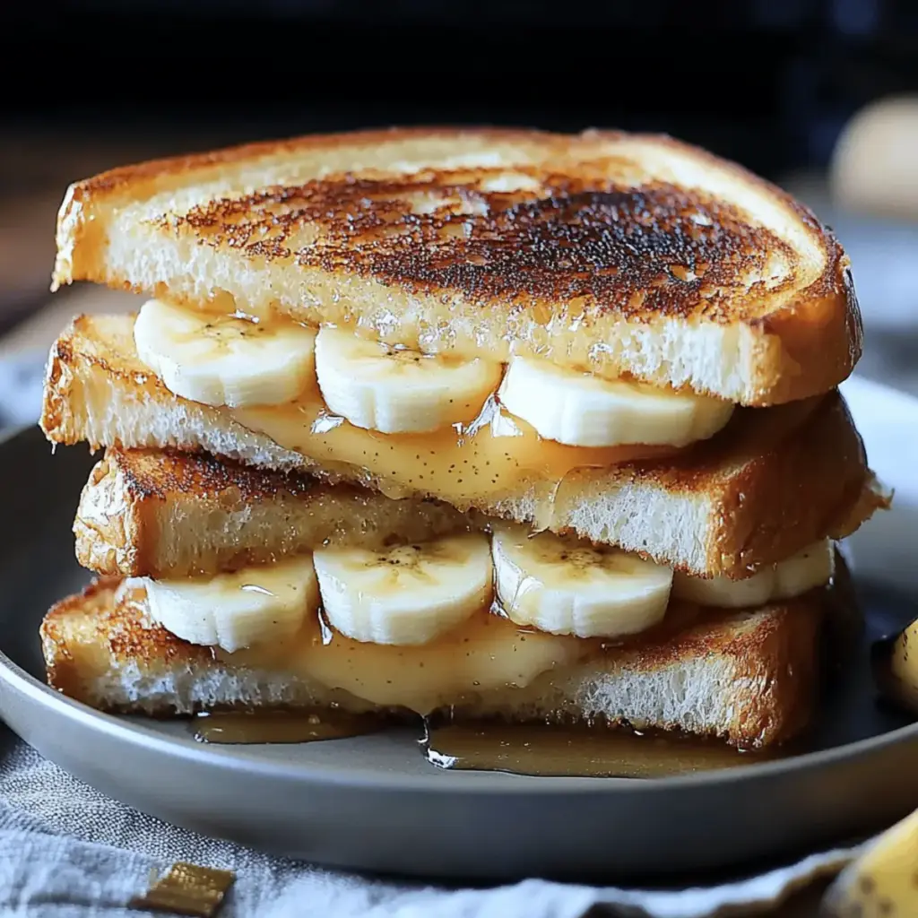 Honey Banana Grilled Cheese Sandwich