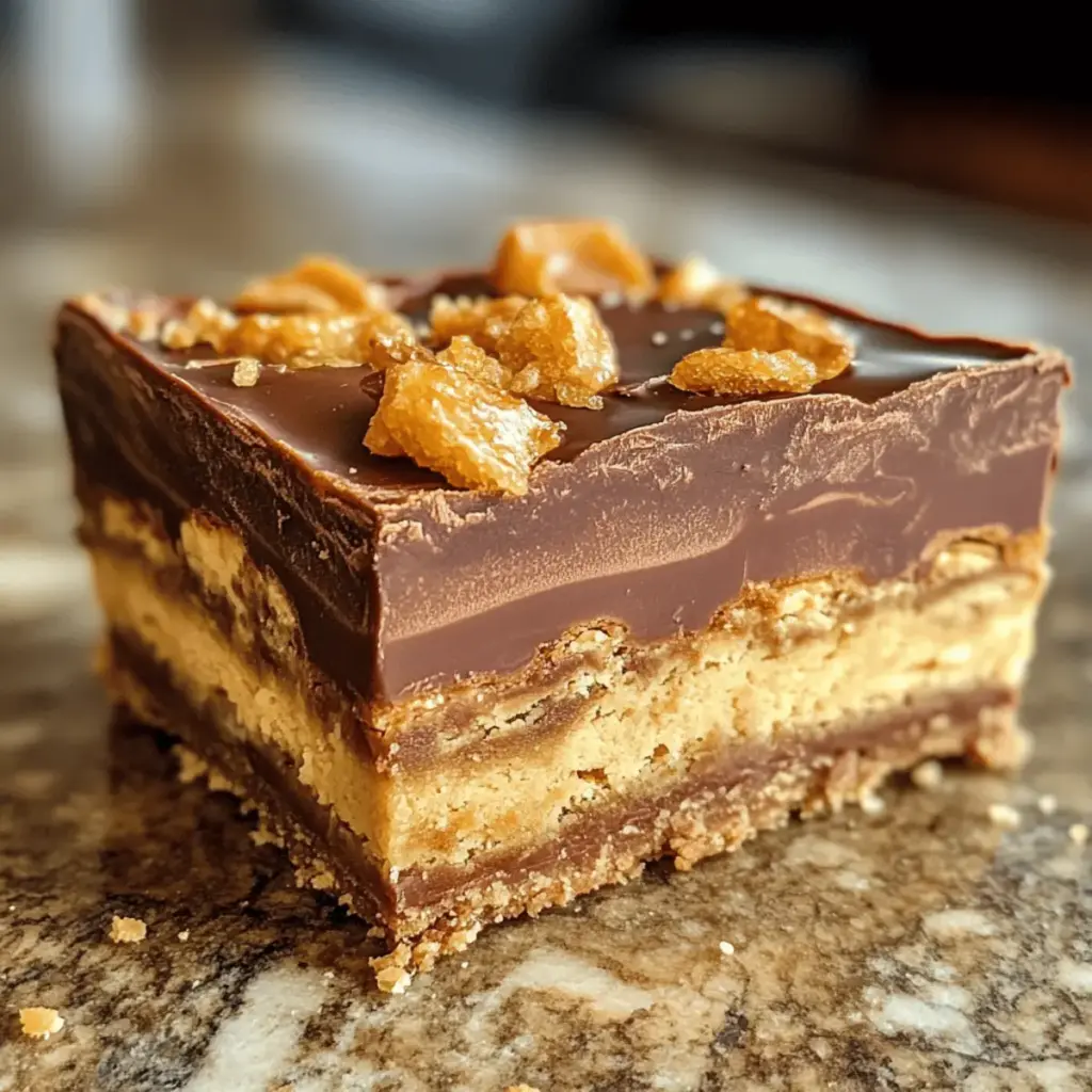 No-Bake Crunchie Slice