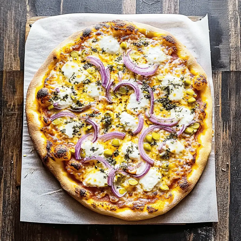 Pepperoncini and Onion Vegetarian Pizza