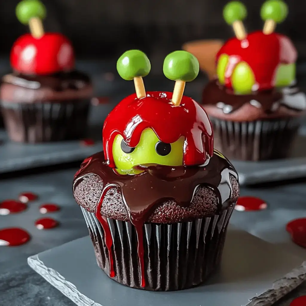 Poison Apple Cupcakes